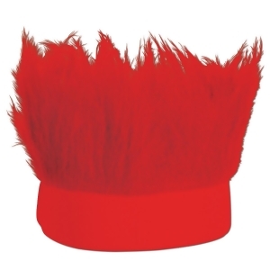 Club Pack of 12 Red Decorative Party Hairy Headband Costume Accessory - All