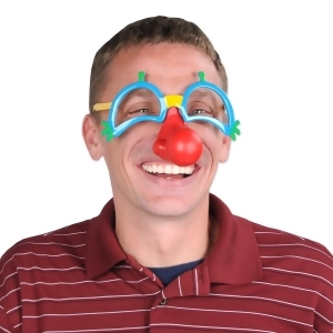 Pack of 6 Clown Glasses w/Nose Party Favors - All