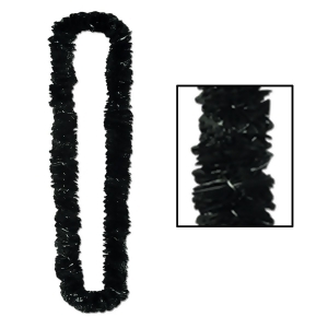 Club Pack of 144 Jet Black Soft-Twist Luau Party Lei Necklaces 36 - All