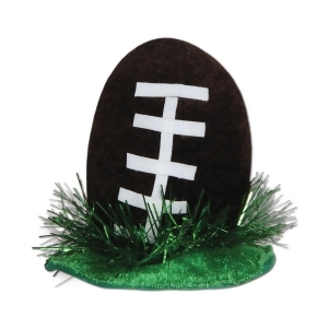 Club Pack of 12 Black White and Green Football Hair Clip Party Favor Costume Accessories - All
