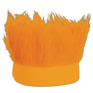 Club Pack of 12 Orange Decorative Party Hairy Headband Costume Accessory - All