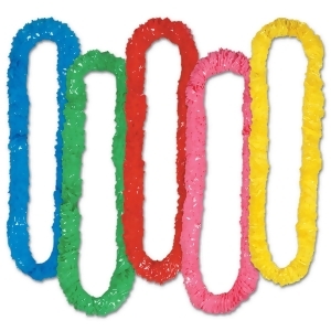 Club Pack of 144 Multi-Colored Soft-Twist Hawaiian Party Lei Necklaces 36 - All