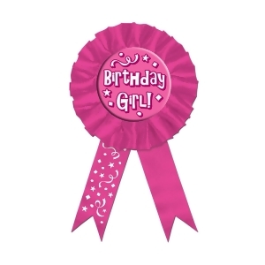Pack of 6 ''Birthday Girl '' Award Ribbons 3.75'' x 6.5'' - All