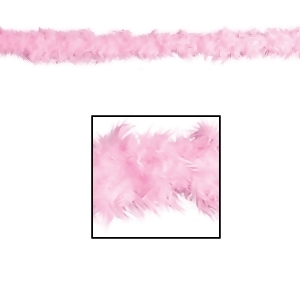 6' Club Pack of 6 Pink Party Favor Fancy Feather Boa - All