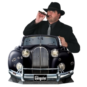 Pack of 6 Roaring 20's Themed Black Luxury Gangster Car Photo Prop Decorations 45 x 25.5 - All