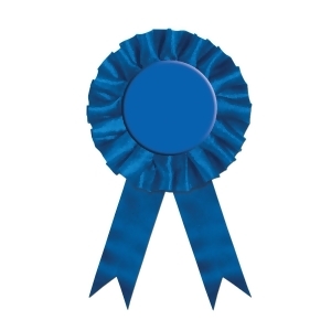 Pack of 6 Blue Award Ribbons 3.75'' x 6.5'' - All