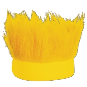Club Pack of 12 Yellow Decorative Party Hairy Headband Costume Accessory - All