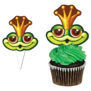 Club Pack of 120 Frog Faced Cupcake Kit Party Picks 4 - All