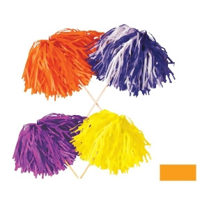 Club Pack of 144 Solid Golden Yellow Pep Rally Tissue Shaker Pom Pom Accessories - All