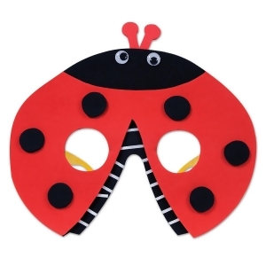 Club Pack of 12 Red and Black Ladybug Eyeglass Party Favor Costume Accessories - All