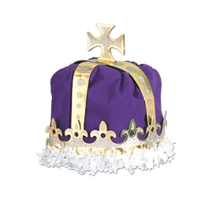 Club Pack of Purple Royal King's Crown Party Hats - All