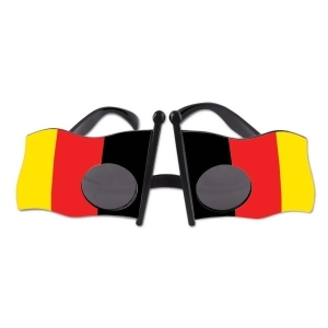 Pack of 6 German Flag Fanci-Frames Party Favor Sun Glasses - All