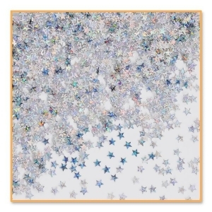 Pack of 6 Metallic Silver Holographic Star Celebration Confetti Bags 0.5 oz. - All