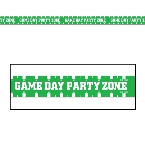 Club Pack of 12 ''Game Day Party Zone'' Party Tape 3 x 20' - All