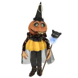 15.5 'Selene' Pumpkin Head Decorative Halloween Figure - All
