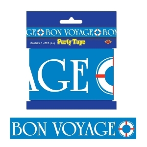 Club Pack of 12 ''Bon Voyage'' Party Tape 3 x 20' - All