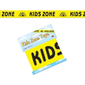 Club Pack of 12 Yellow and Black Kids Zone Party Tape Party Decorations 20 - All
