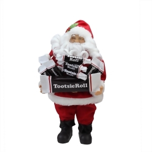 12 Santa Claus with Arms Full of Tootsie Rolls Christmas Tabletop Decoration - All