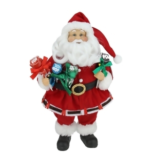 12 Santa Claus Holding Tootsie Pops Christmas Tabletop Decoration - All