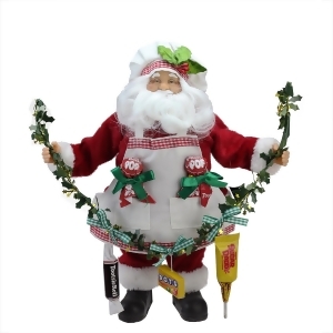 12 Santa Claus Holding a Garland with Tootsie Candies Christmas Decoration - All