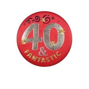 Club Pack of 6 Red 40 Fantastic Decorative Satin Buttons 2 - All