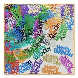 Pack of 6 Multicolored Happy Birthday Confetti Bags .05 Oz - All