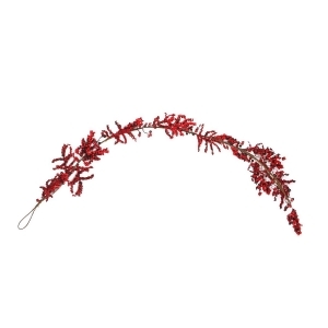 6' Decorative Artificial Burgundy Red Berry Christmas Garland- Unlit - All