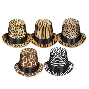 Club Pack of 25 Variety Pack Animal Print Hi-Hat Costume Accessories - All