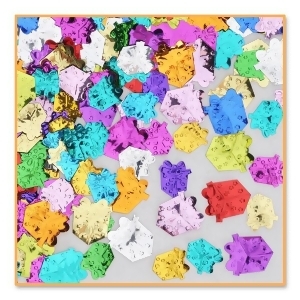 Club Pack of 6 Multicolored Birthday Gift Boxes Confetti Bags 0.5 Oz - All