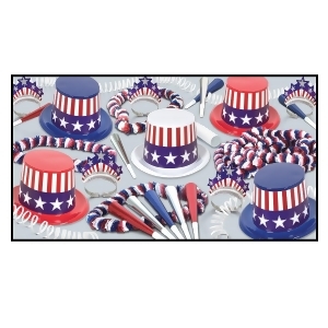 Decorative Spirit Of America Party Assortment for 10 People - All