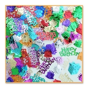 Pack of 6 Multicolored Birthday Bash Confetti Bags 0.5 Oz - All