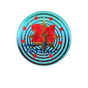 Club Pack of 6 Blue and Red 21 Terrific Decorative Satin Button 2 - All