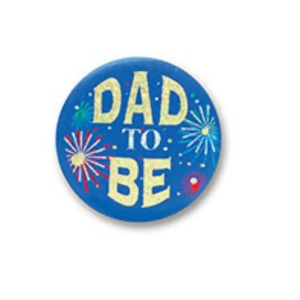 Pack of 6 Baby Shower Dad To Be Satin Button Costume Accessories 2 - All
