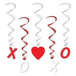 Club Pack of 30 Red and White Whirl Valentines Day Decorations 40 - All