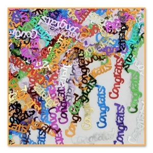 Pack of 6 Multicolored Congrats Confetti bags 0.5 Oz - All