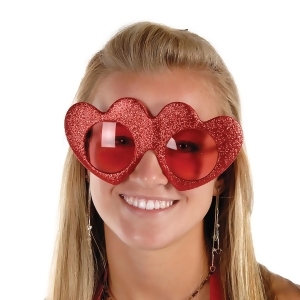 Club Pack of 6 Red Glittered Heart Fancy Frame Valentines Day Accessories - All