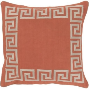 18 Raw Sienna and Taupe Gray Wavering Borders Linen Throw Pillow - All