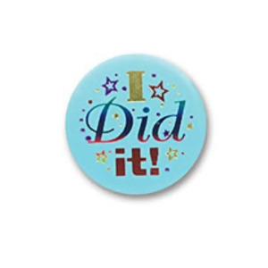 Pack of 6 Graduation Themed I Did It Satin Button Costume Accessories 2 - All