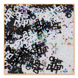 Pack of Black and White Older Than Dirt Celebration Confetti Bags 0.5 oz. - All