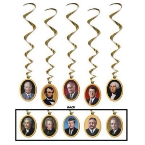 Pack of 30 Assorted American President Portrait Hanging School Classroom Decoration Whirls 38 - All