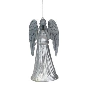 5 Doctor Who Silver Glass Mysterious Weeping Angel Christmas Ornament - All