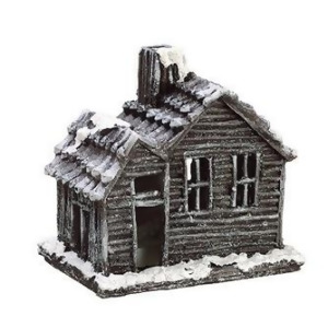 Country Cabin Lighted Glittered Snowed Flocked House Table Top Christmas Decoration 7 - All
