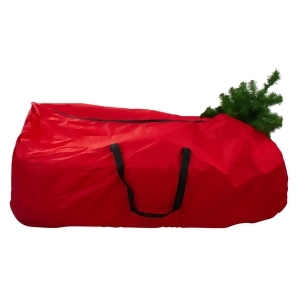 56 Heavy Duty Extra Large Red Rolling Artificial Christmas Tree Storage Bag for 9' Trees - All