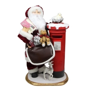 24 Decorative Santa Claus with Satchel and Mailbox Christmas Decoration - All