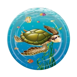 Pack of 96 Disposable Nautical Under The Sea Dessert Plates 7 - All