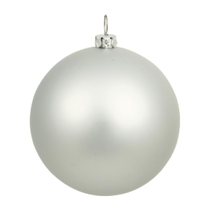 Matte Silver Uv Resistant Commercial Drilled Shatterproof Christmas Ball Ornament 10 250mm - All