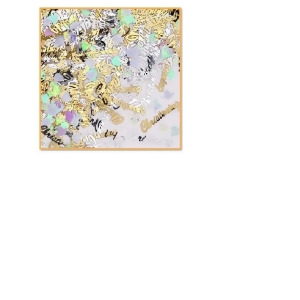 Pack of 6 Gold and Silver Party Confetti Decorations 0.5 oz. - All