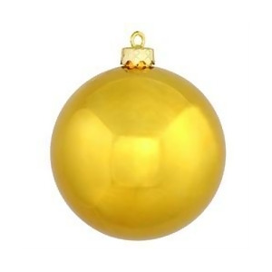 Shiny Gold Uv Resistant Commercial Drilled Shatterproof Christmas Ball Ornament 15.75 400mm - All