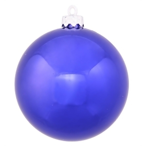 Shiny Cobalt Uv Resistant Commercial Drilled Shatterproof Christmas Ball Ornament 10 250mm - All