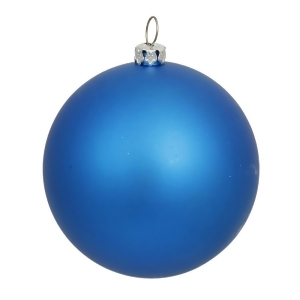 Matte Blue Uv Resistant Commercial Drilled Shatterproof Christmas Ball Ornament 15.75 400mm - All